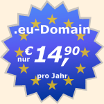eu-Domains f�r nur &euro;14,90 registrieren