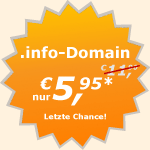 INFO-Domains f�r nur �5,95