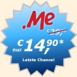 ME-Domains für nur €14,90